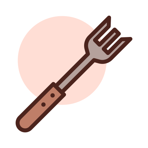 Fork Darius Dan Lineal Color icon