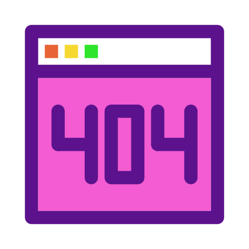 404 오류 Darius Dan Lineal Color icon