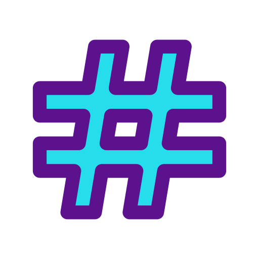 Hashtag Darius Dan Lineal Color icon