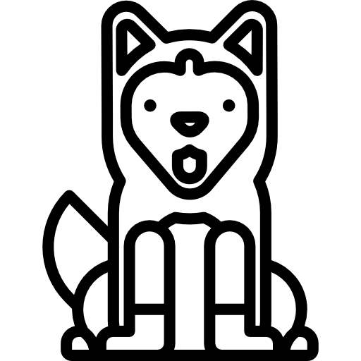 syberyjski husky Special Lineal ikona