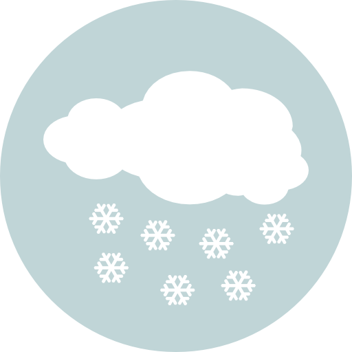 Śnieg Roundicons Circle flat ikona