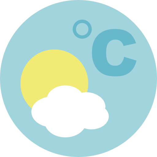 temperatura Roundicons Circle flat ikona