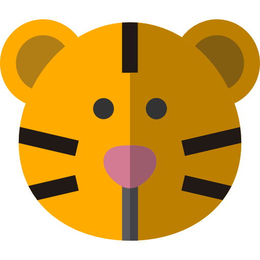 tiger Basic Straight Flat icon