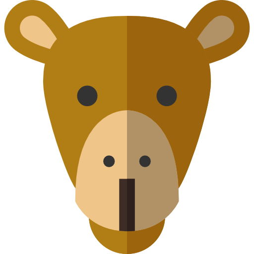 Camel Basic Straight Flat icon