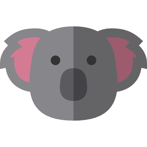 koala Basic Straight Flat icon