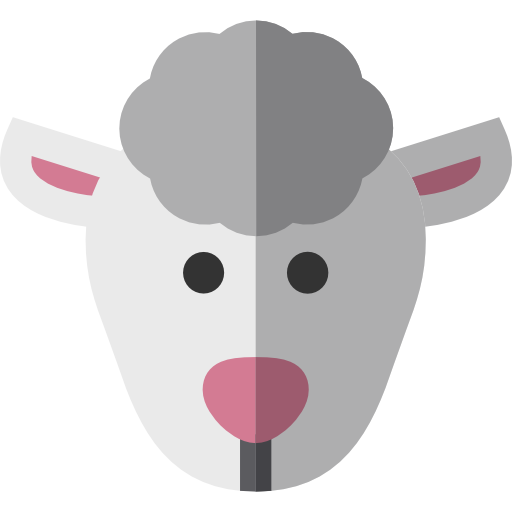 Sheep Basic Straight Flat icon