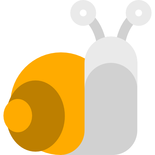 Snail Basic Straight Flat icon