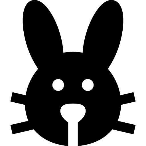 토끼 Basic Straight Filled icon