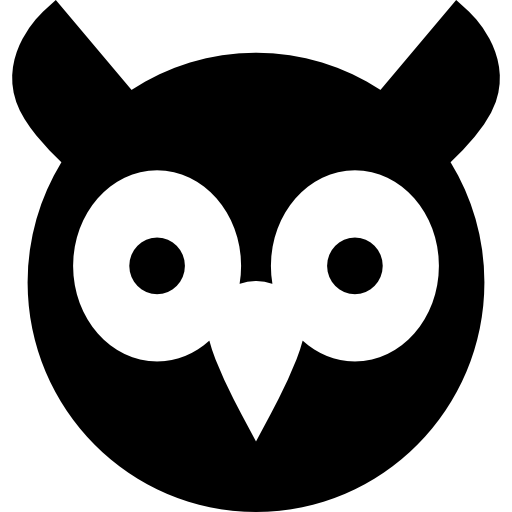 Owl Basic Straight Filled icon