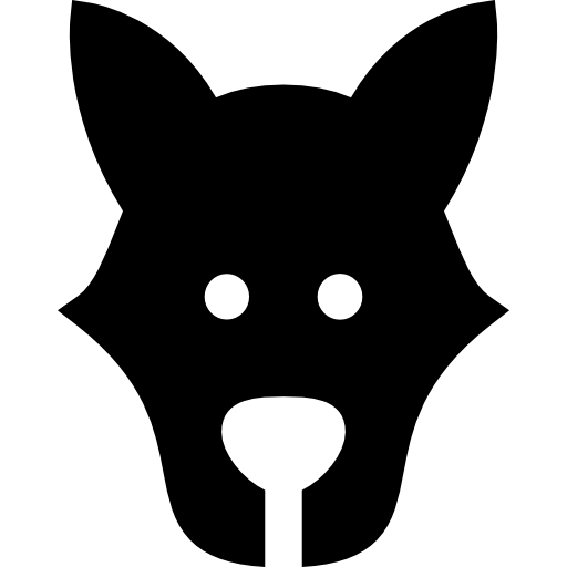 늑대 Basic Straight Filled icon