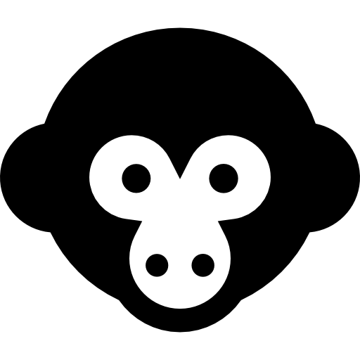 Monkey Basic Straight Filled icon
