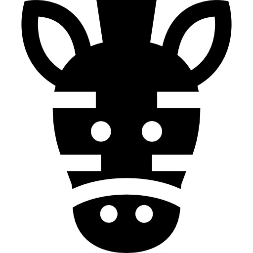 zebra Basic Straight Filled icona