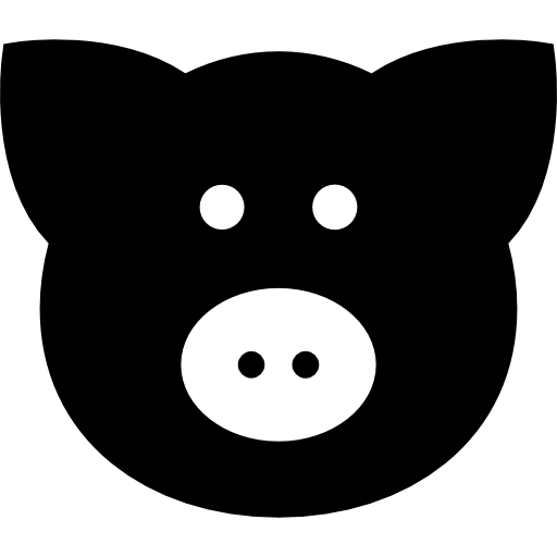 porco Basic Straight Filled Ícone