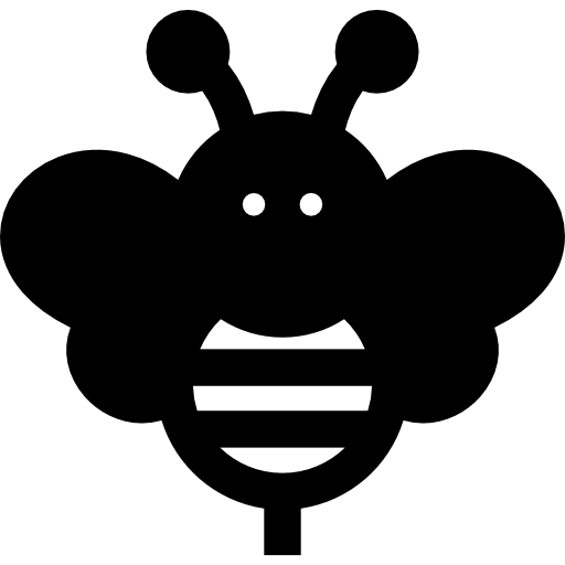 abeja Basic Straight Filled icono
