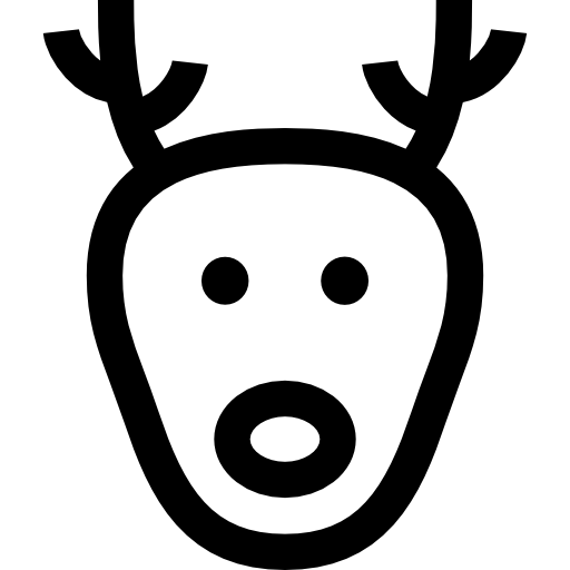 Reindeer Basic Straight Lineal icon