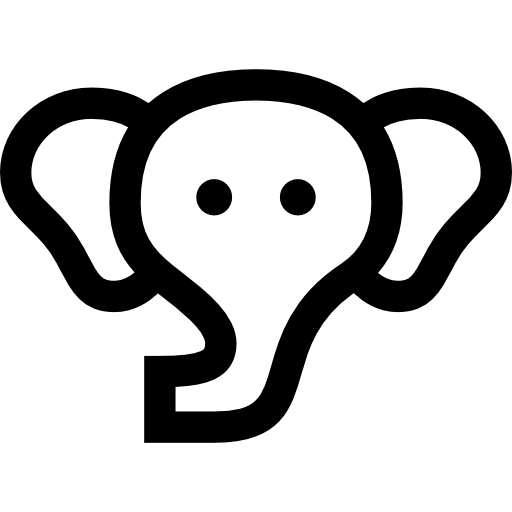 elefante Basic Straight Lineal icono