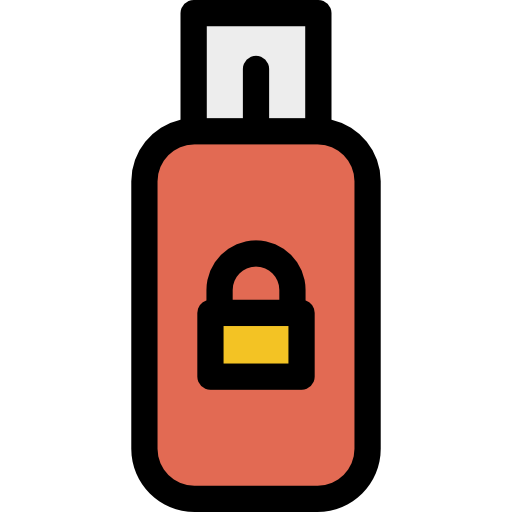 pendrive Detailed Rounded Lineal color icon