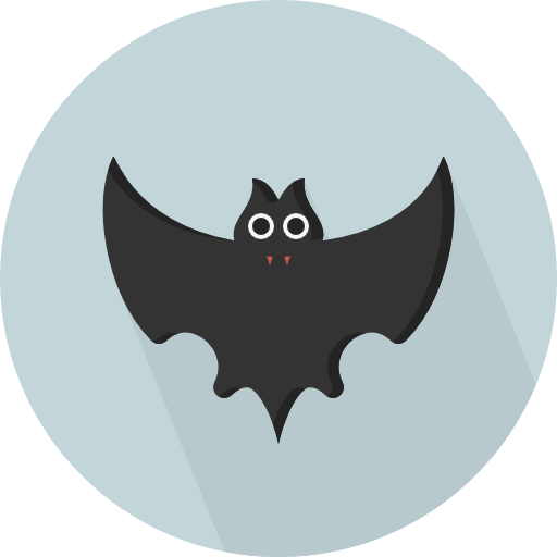 Bat Pixel Perfect Flat icon