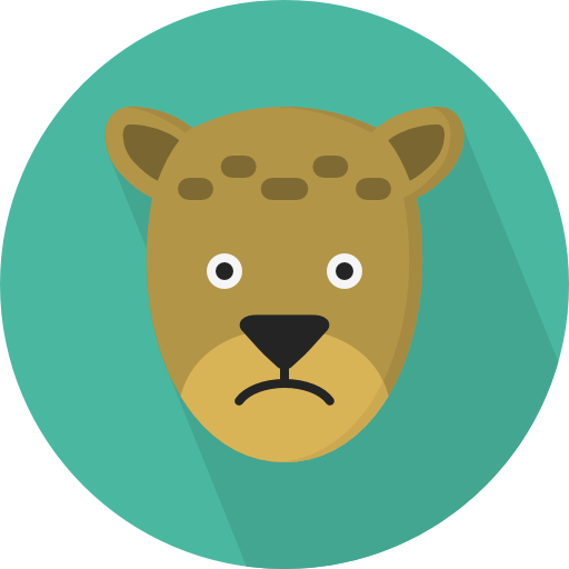 Cheetah Pixel Perfect Flat icon