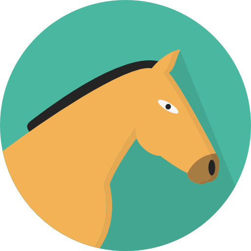 cavallo Pixel Perfect Flat icona