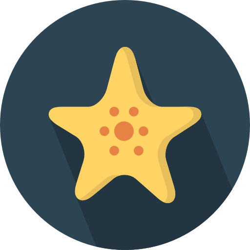 stella marina Pixel Perfect Flat icona