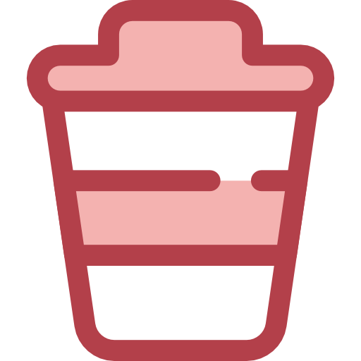 koffiekop Monochrome Red icoon