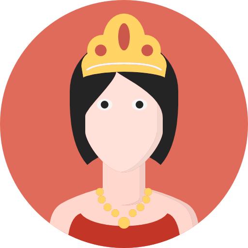 koningin Pixel Perfect Flat icoon