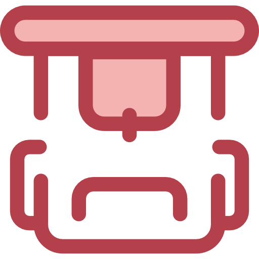 rucksack Monochrome Red icon