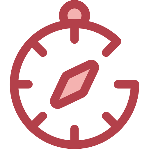 kompas Monochrome Red ikona