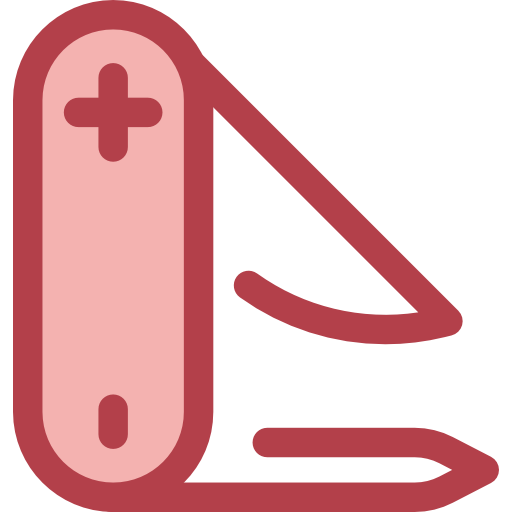szwajcarski scyzoryk Monochrome Red ikona