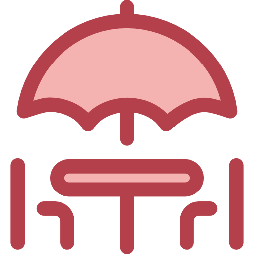 parasol Monochrome Red ikona