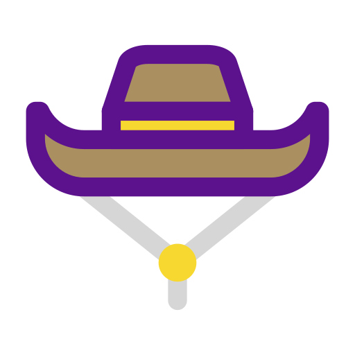 kowbojski kapelusz Darius Dan Lineal Color ikona