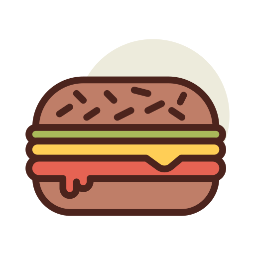 hamburger Darius Dan Lineal Color icona