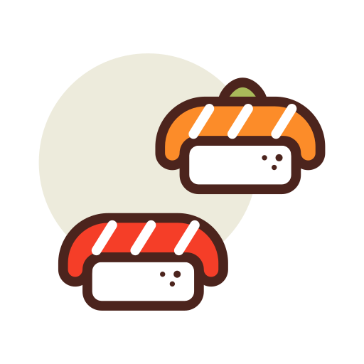 sushi Darius Dan Lineal Color ikona