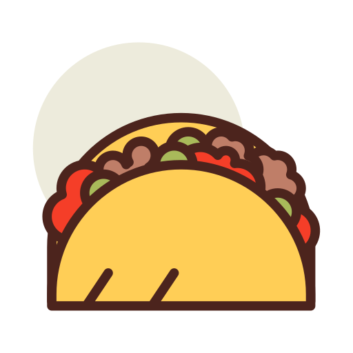 taco Darius Dan Lineal Color ikona