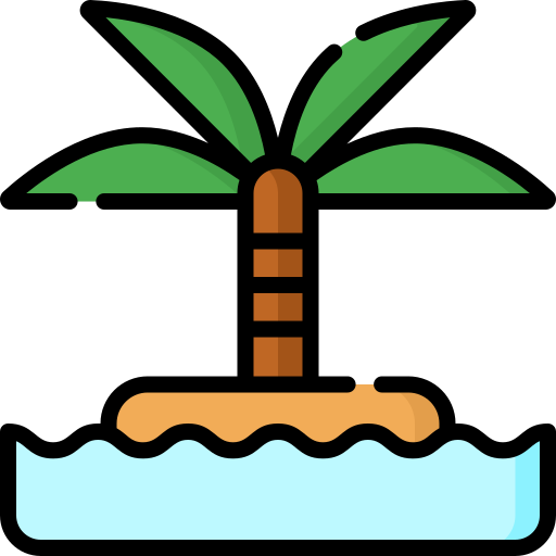 Palm tree Special Lineal color icon