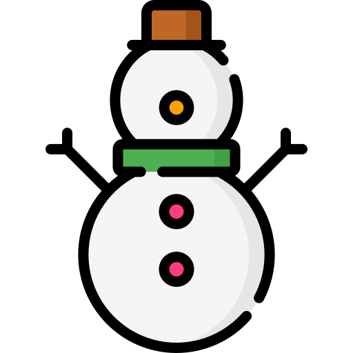 sneeuwman Special Lineal color icoon