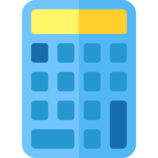 Calculator Basic Rounded Flat icon