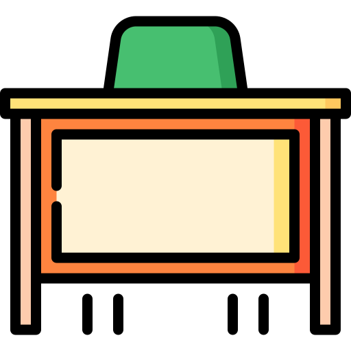 Mesa del profesor Special Lineal color icono