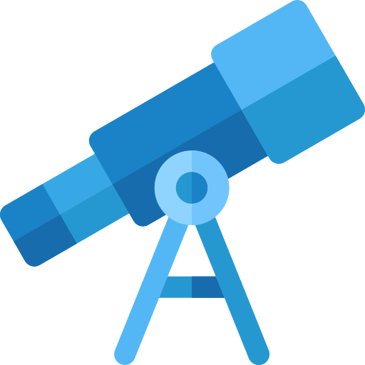 望遠鏡 Basic Rounded Flat icon