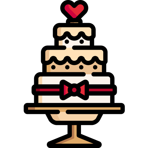 Свадебный пирог Special Lineal color иконка