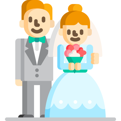 Жених и невеста Special Flat иконка
