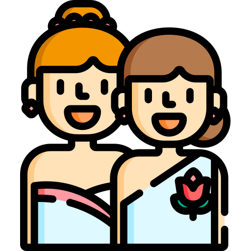Two brides Special Lineal color icon
