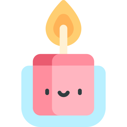 Candle Kawaii Flat icon