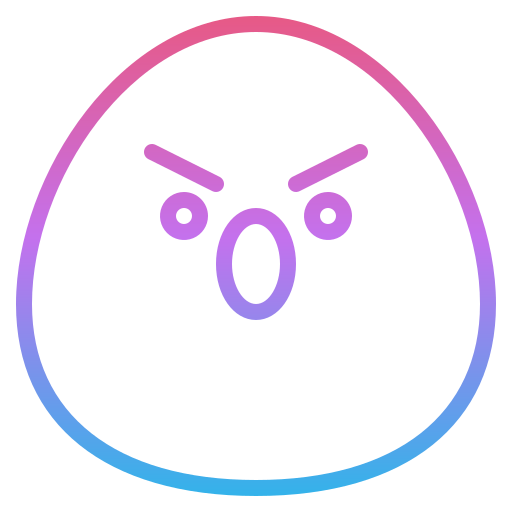 Angry Iconixar Gradient icon