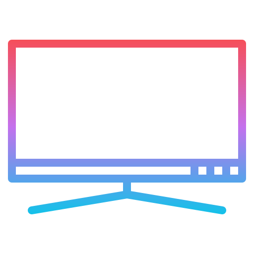 Телевидение Iconixar Gradient иконка
