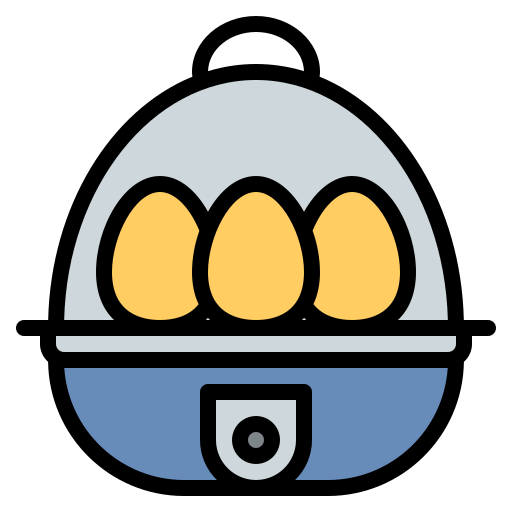 계란 밥솥 Iconixar Lineal Color icon
