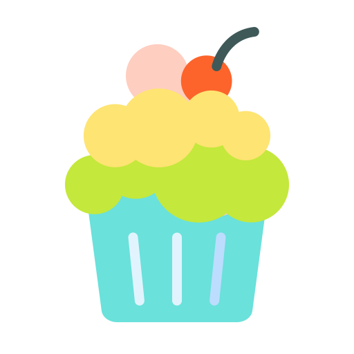 Cupcake Good Ware Flat icon