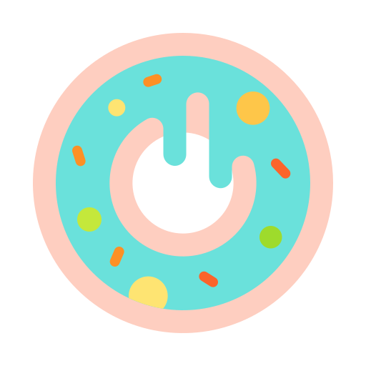 Doughnut Good Ware Flat icon