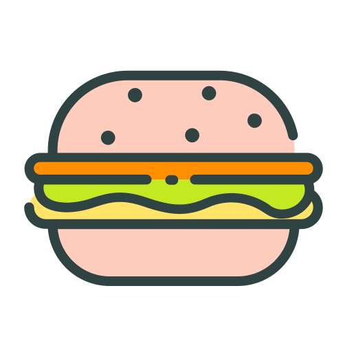 Burger Good Ware Lineal Color icon